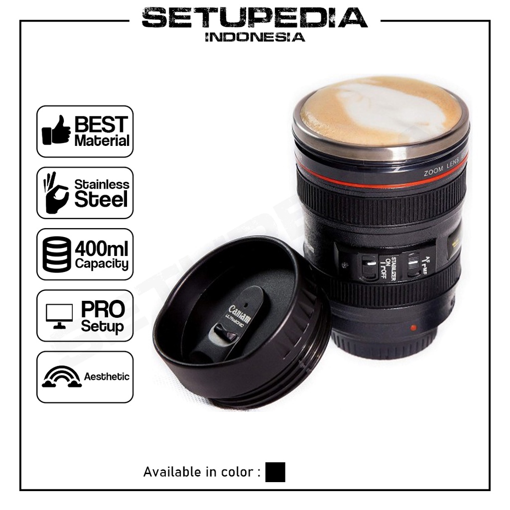 Gelas Kamera Mug Camera Photographer Fotografi Video Grapher Content Creator Youtuber Setup PC Desk 