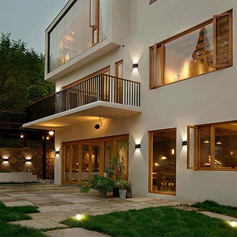 Lampu Hias Dinding Minimalis Modern Teras Indoor Outdoor 220V 6W 4W 2W Anti Air TaffLED Lampu