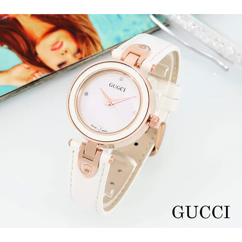 JAM TANGAN WANITA FASHION GUCCI STRAP KULIT