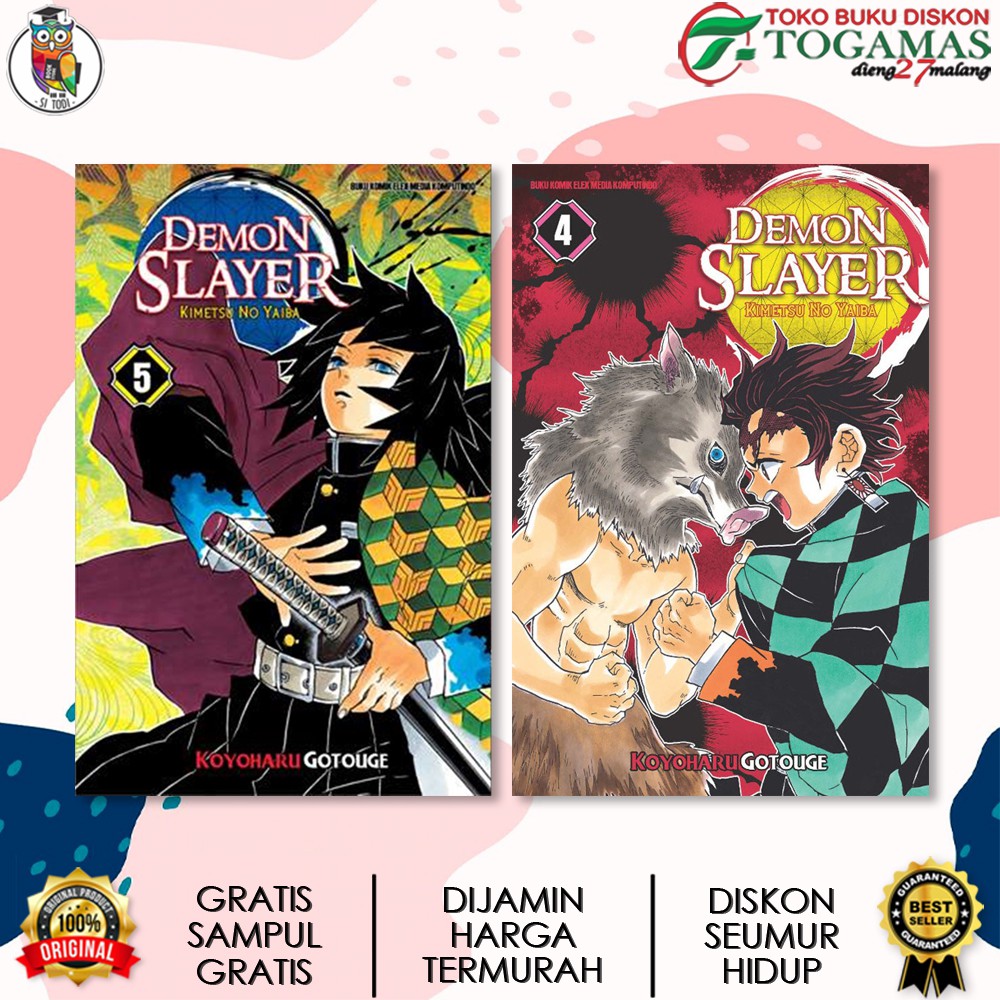 SERI LENGKAP KOMIK DEMON SLAYER KIMETSU NO YAIBA KARYA KOYOHARU GOTOUGE