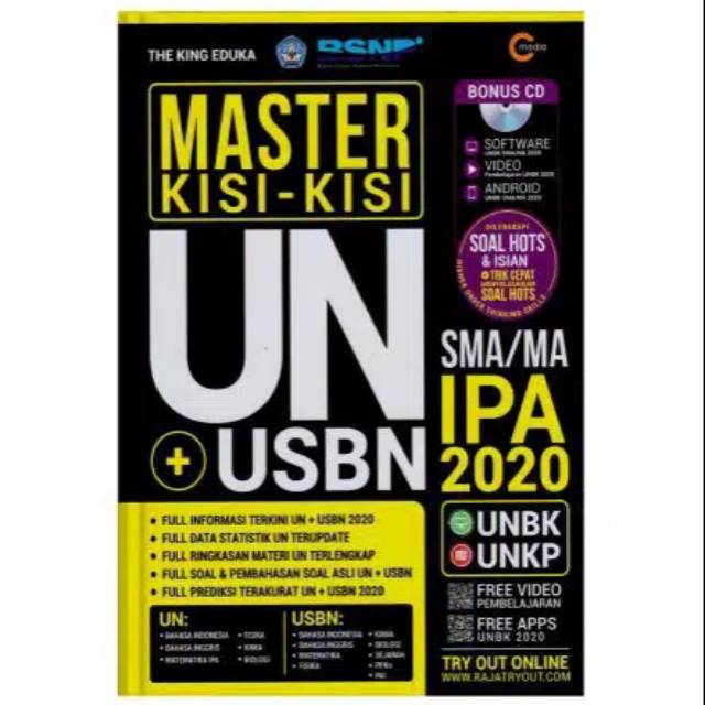 Buku MASTER KISI-KISI UN & USBN SMA/MA IPA 2020-0