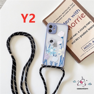 Case Pelindung Kamera Motif Bunga Dengan Lanyard Leher