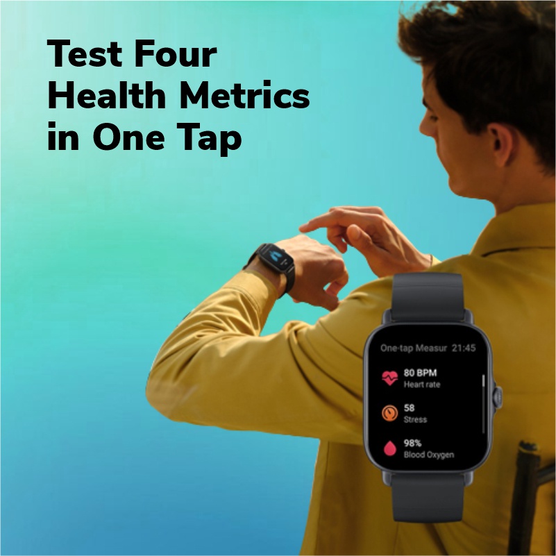 Amazfit GTS 3 Fashion SmartwatchSports Watch Garansi Resmi Smart Watch Sports watch with 1.75&quot; Amoled screen, 150+ sports modes, GPS, 5 ATM Waterproof, Fitness Watch with Heart Rate, SpO2, Sleep, Stress, Female Cycle Monitoring- T