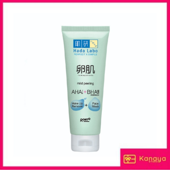 Hadalabo Tamagohada Mild Peeling Face Wash Make up Remover 100 gr