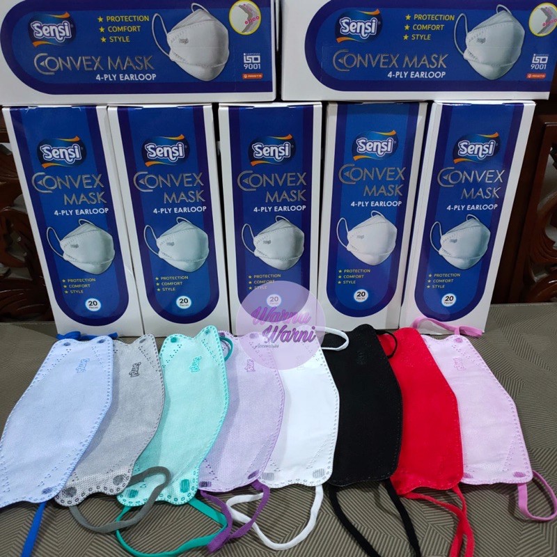 Masker Sensi Convex 4 Ply Medis - ( KF94 - Mirip EVO Mask ) - Per Satuan  .minim .3 lbr