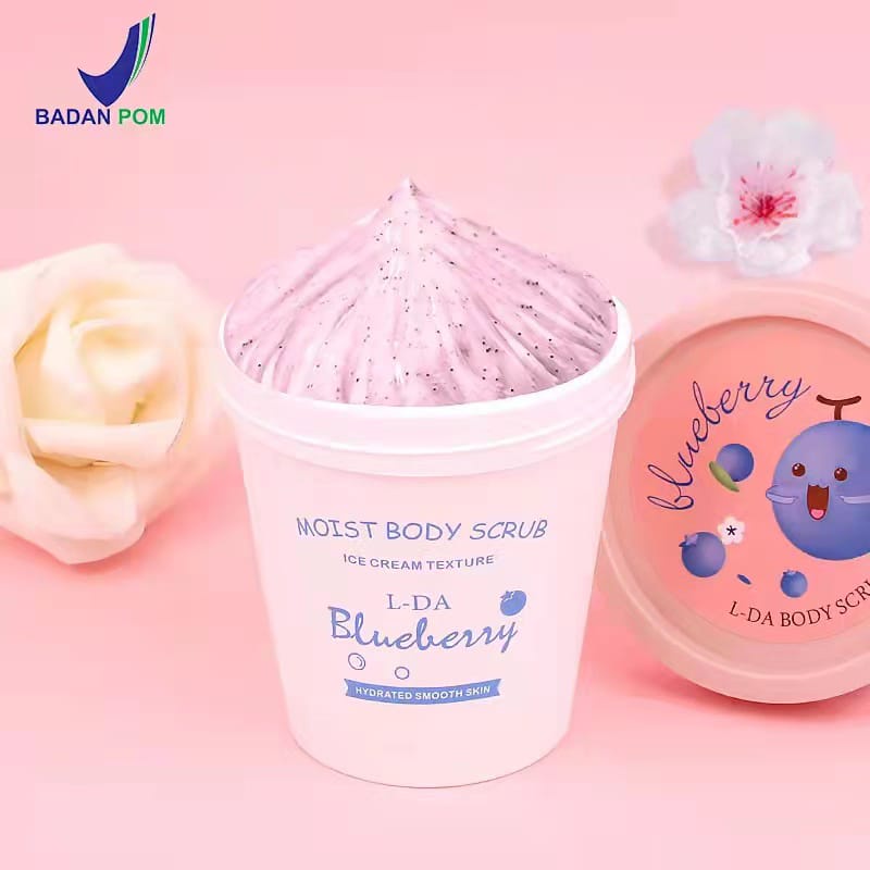 BPOM L-DA MOIST BODY SCRUB ICE CREAM TEXTURE 200g ORIGINAL BPOM
