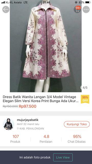 Maura Couple - Sania Ruffle Batik Couple Ori Ndoro Jowi Dnt