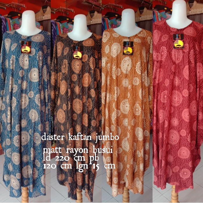 pakaian wanita daster batik kaftan jumbo 9teng batik jambi