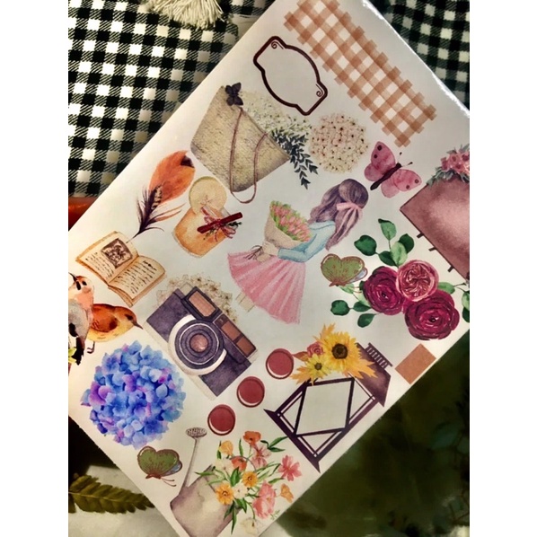

(new plethora) sticker girl center sticker aesthetic sticker journal scrapbooking deco paper notebook dan diary sticker murah cute journaling set journal kit journaling kit girls sticker