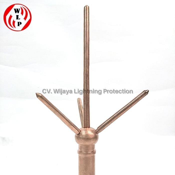 Elektro | Penangkal Petir Trisula Tembaga Asli
