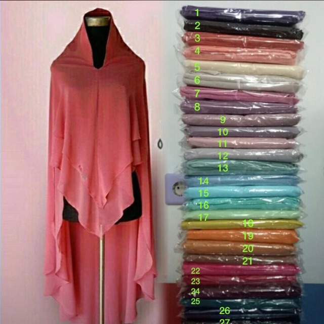 Khimar 2 layer (pet antem)