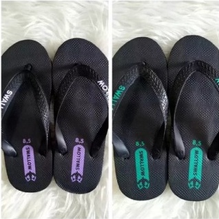 Sandal Jepit Anak Swallow Hitam Laki Perempuan Cewek Cowok SWALLOW Black Pearl Kids