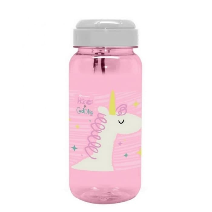 BOTOL MINUM Anak Kisses &amp; Cuddles 670ml Tempat Minum Botol Plastik Anti Pecah Botol Anak Sekolah