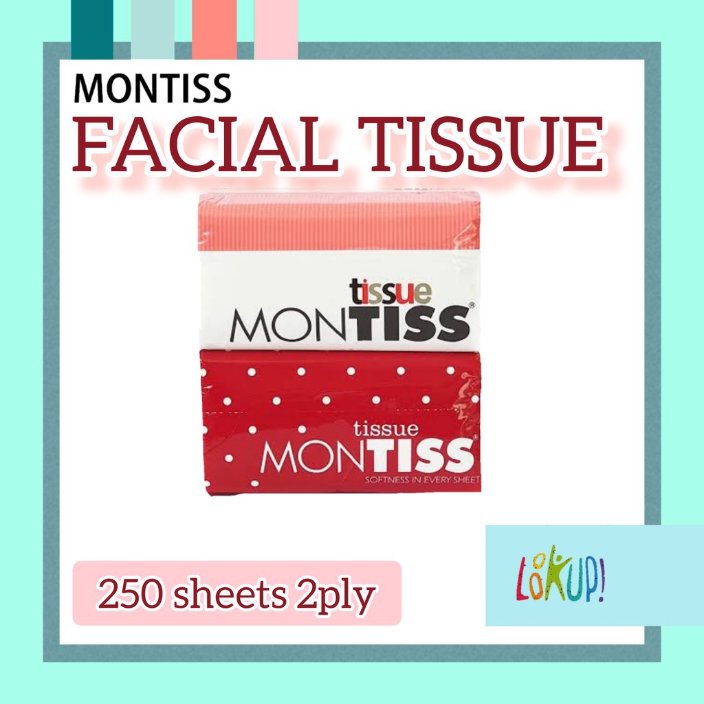 FACIAL TISSUE / TISU WAJAH 250'S TESSA-MONTISS~250