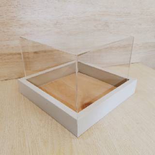 Box Akrilik Kosong Dome Box hantaran akrilik 20x20cm Box Akrilik Kosong Dome Box hantaran akrilik 20x20cm