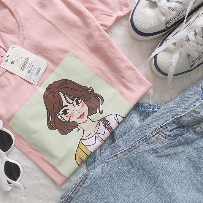 Dijamin Miring harga.. T-Shirt / Tumblr Tee / Kaos Wanita & Pria SHE WAS PRETTY  WPD- ELLIPSES.INC