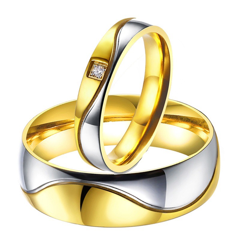 SALE / OBRAL Cincin Couple / Tunangan / Nikah / Pasangan / Titanium C048