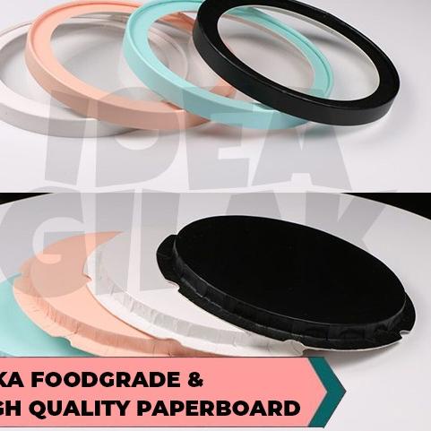 

Berkualitas! Cake Box Tabung Bulat Transparan Bening Putih/Hitam/Pink/Biru D 22 cm 시