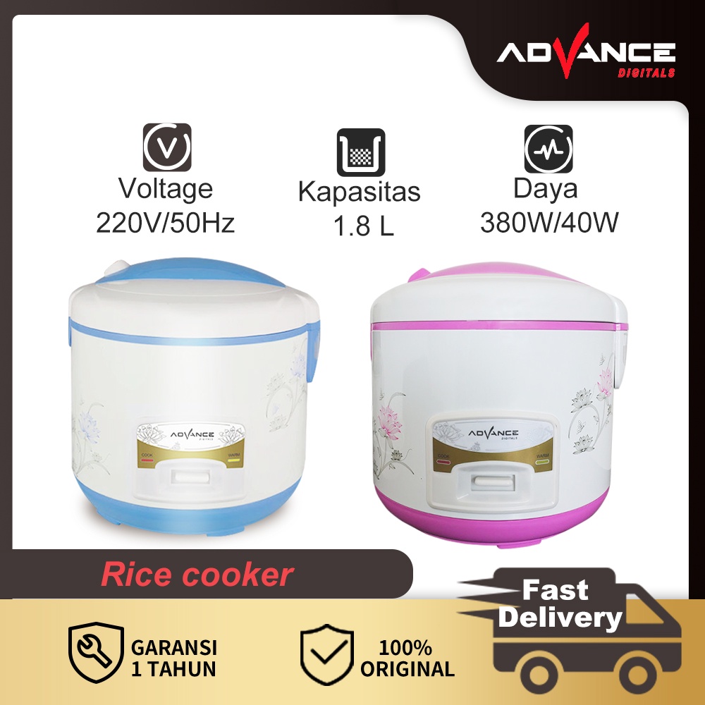 Advance Rice Cooker 1.8L Magic Com 380W G20 Garansi 1 Tahun