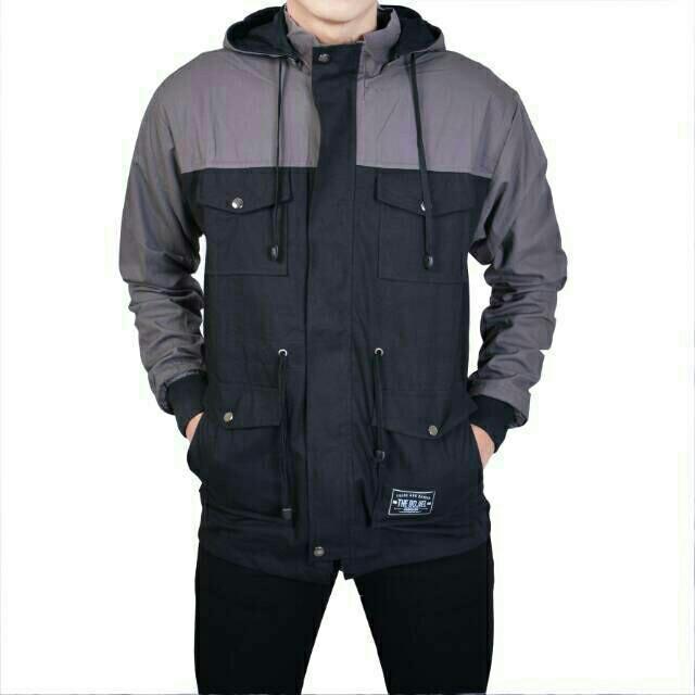 TERLARIS JAKET PARKA PRIA 2D 4 SAKU HOODIE BISA LEPAS / COWOK REGLAN PREMIUM KANVAS BEST SELLER