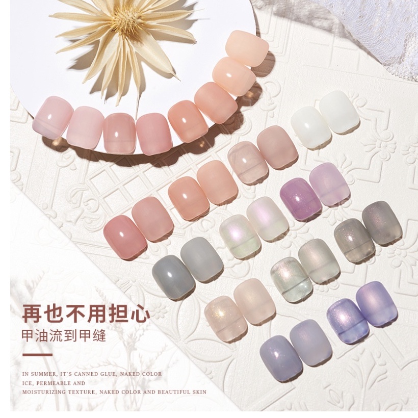 (1-30) RISYAL Cat Kuku Jelly Solid Nail Gel Kutek Gel Polish Mud Painting 5ml KU037