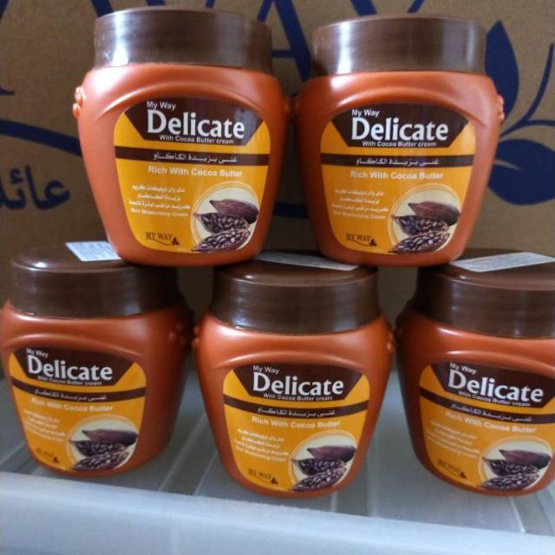 Delicate cocoa Butter my way cream pengihilang strectmart,mencerahkan kulit,