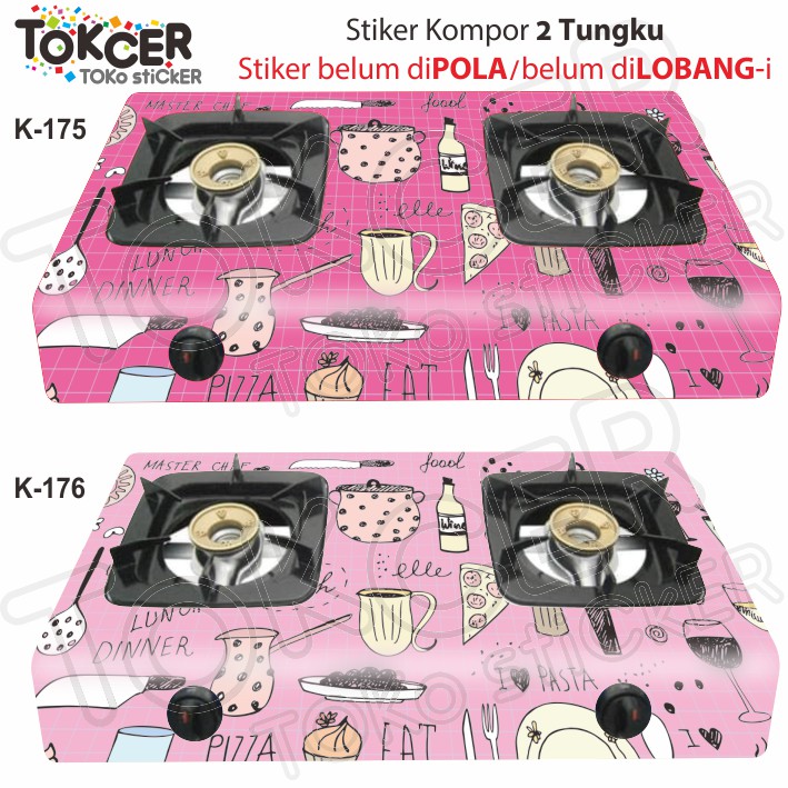 Stiker Kompor 2 Tungku Masterchef