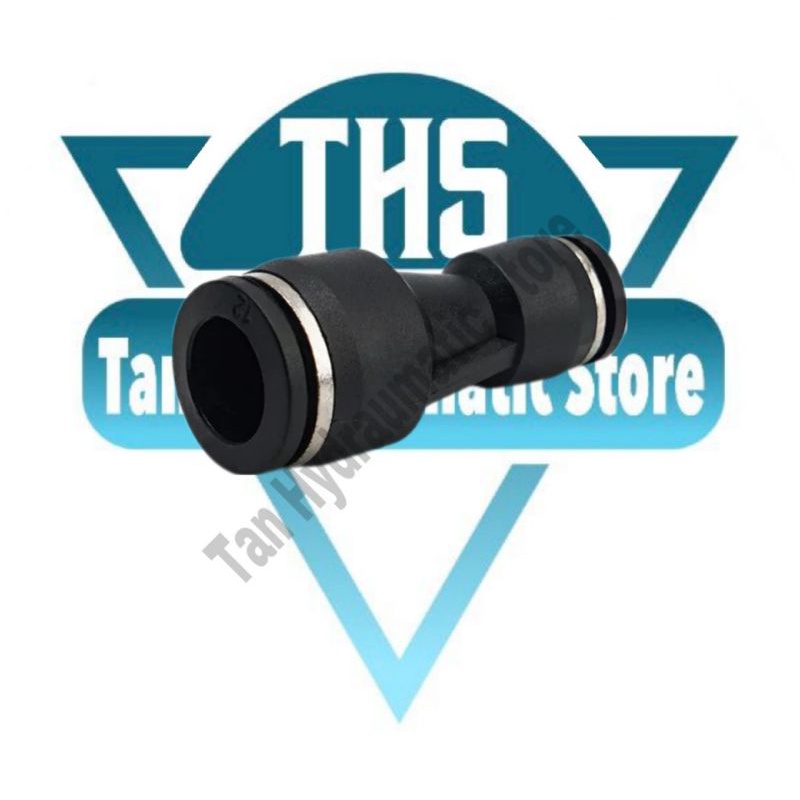 fitting pneumatic lurus uk selang 10mm ke selang 6mm PG 10-6