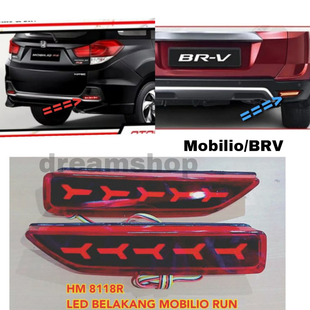Lampu Bumper LED Belakang Honda Mobilio/BRV