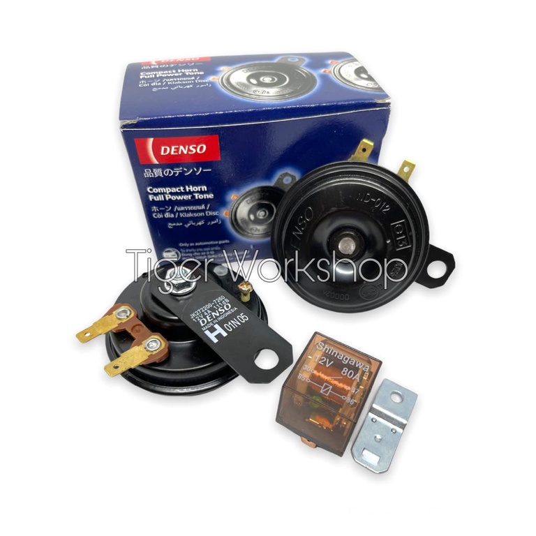 Paket Klakson Denso Plus Relay Klakson Klakson Motor Dan Mobil Klakson Denso