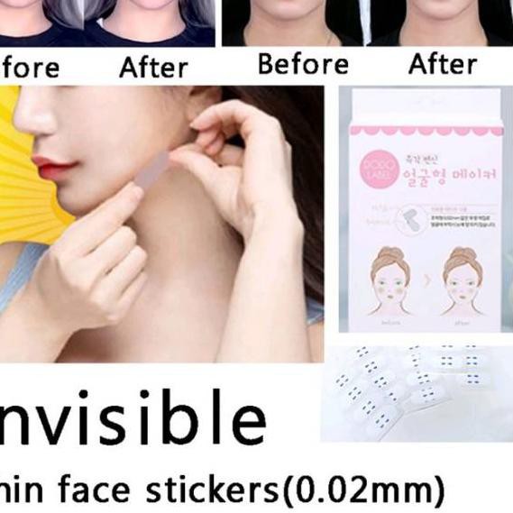 Ready Stock.. waterproof face lift tape v shape selotip lakban pembentuk muka wajah