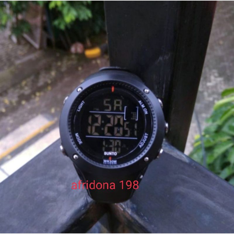 PROMO BESAR 2 /JAM TANGAN PRIA DAN WANITA IMPORT CHINA ORIGINAL/JAM DIGiTAl SUNTO FUll BlACK TERlARi