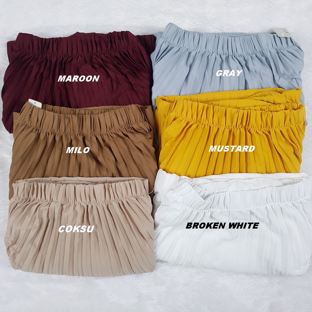 Rok Plisket Mayung Premium