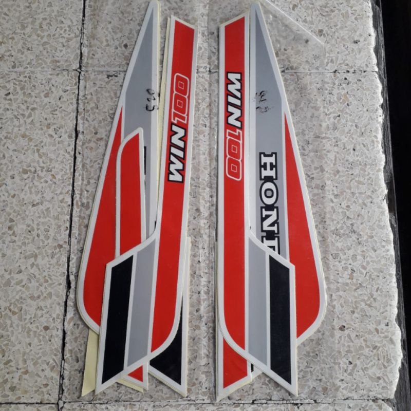 striping Honda win ori standar striping Honda win bendera