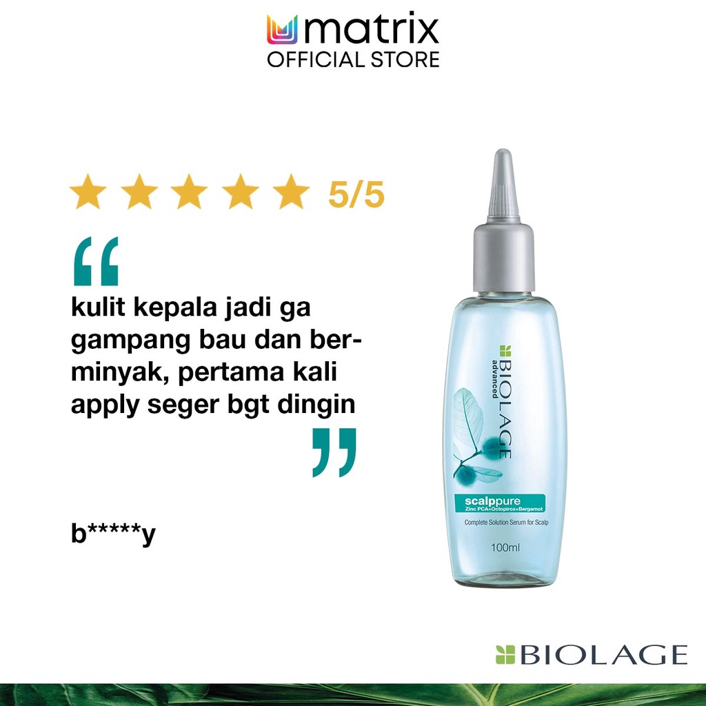 MATRIX Biolage Scalppure Scalp Refresher Hair Serum - Serum Perawatan Pelembab Pelembut Kulit Kepala Berminyak Gatal Rambut Ketombe