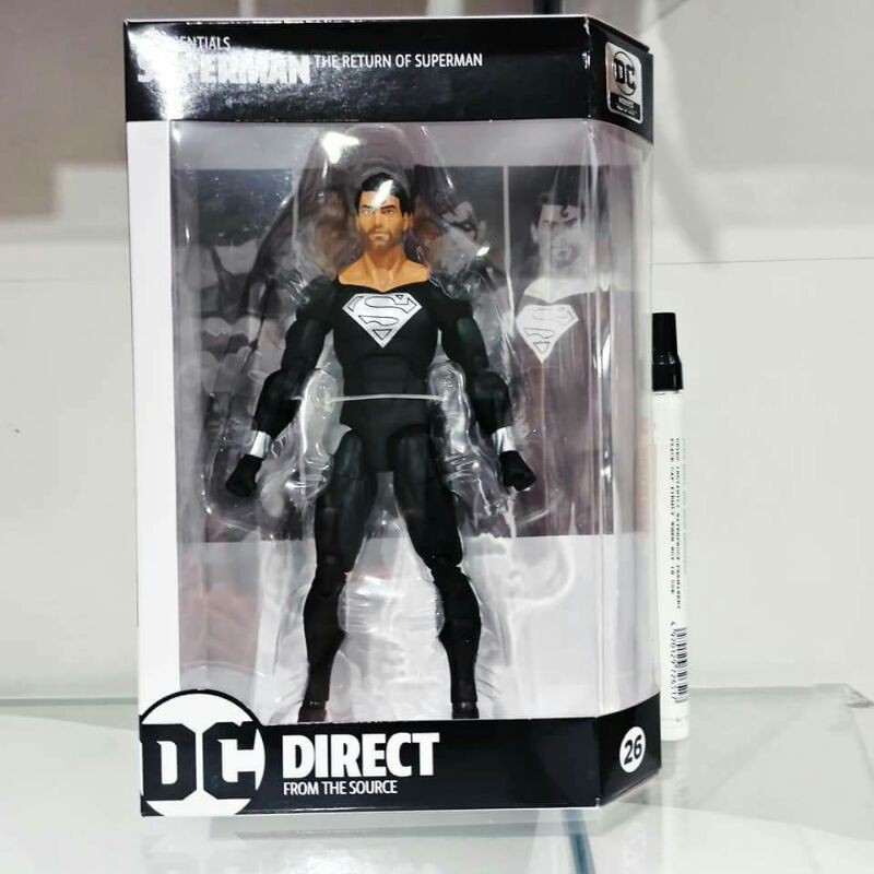 mainan action figureSuperman black the return of superman
dc essentials
dc collectibles