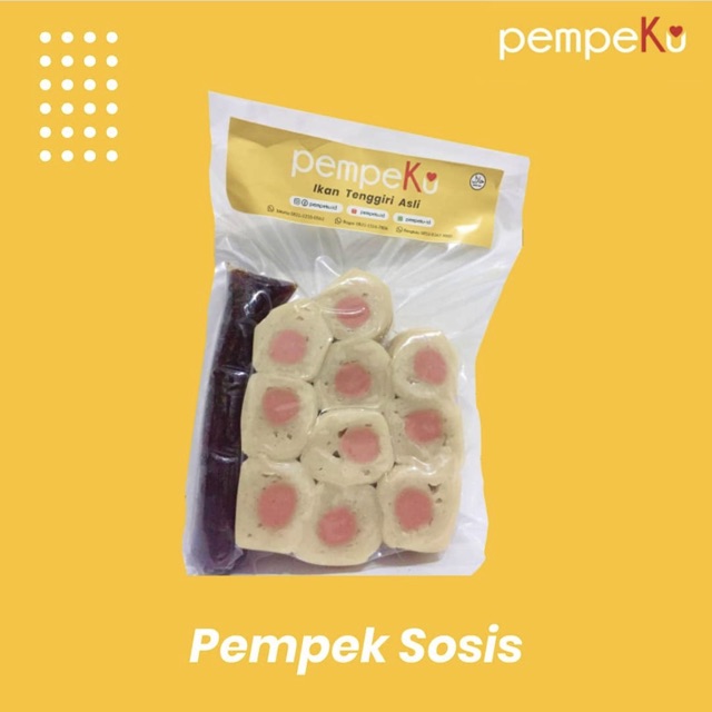 

Pempek Sosis Vakum 100% Ikan Tenggiri 10 pcs (Frozen)