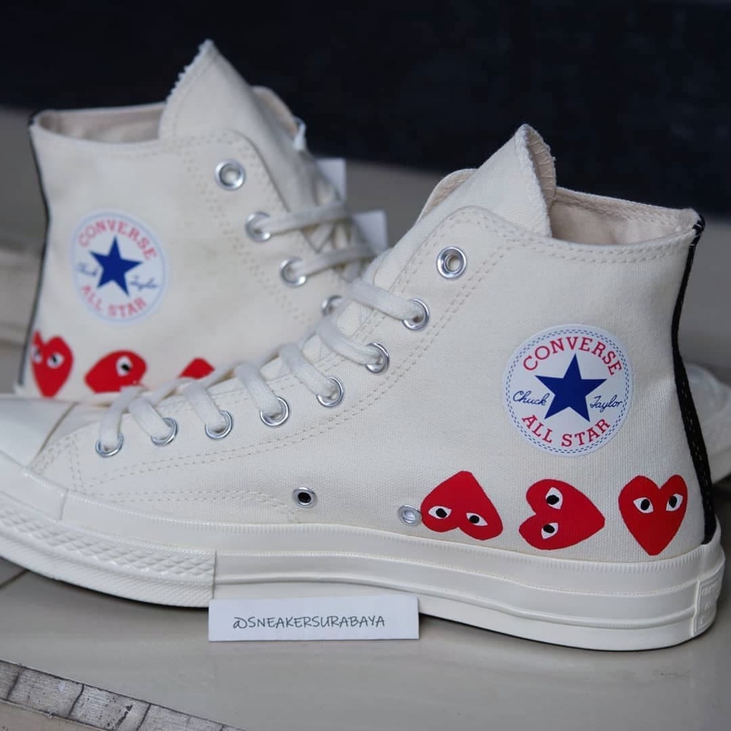 CDG x Converse Chuck Taylor 1970s Hi &quot;Multi Heart&quot; CT 70 CT 70s