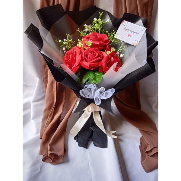 buket bunga || buket tunangan