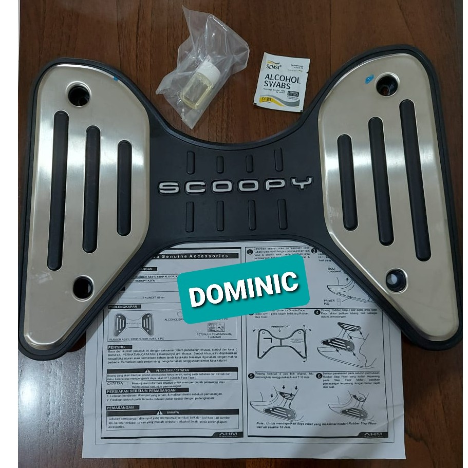 Karpet NEW SCOOPY dan GARNISH pelindung spedometer NEW SCOOPY 2020-2023 Original AHM