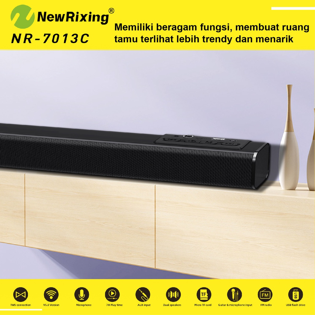 【FREE GIFT】Redmi NewRixing TV Soundbar Wireless Bluetooth Mi Home Theater Redmi TV Speaker Portable Sound Bar