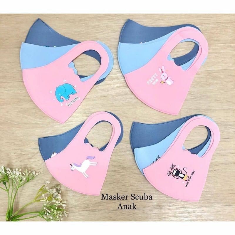 Masker Scuba Anak motif