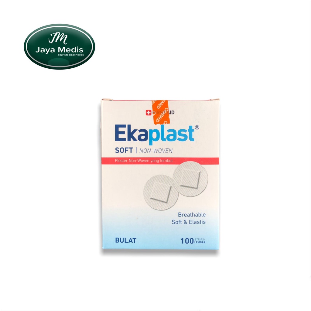 Plester Soft Bulat Non Woven Ekaplast - Onemed - Isi 100 Strip