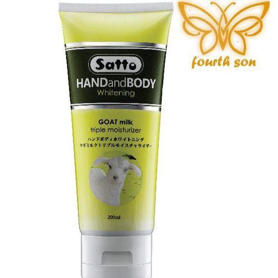 Dijual Satto Hand And Body Lotion Goat Milk Triple Moisturizer 200Ml - Satto Handbody, Goat Milk