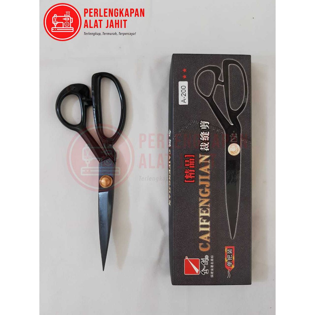 

Gunting Kain Bahan Merek Cai Feng Jian Besi A200 (8"), A225 (9"), A250 (10")