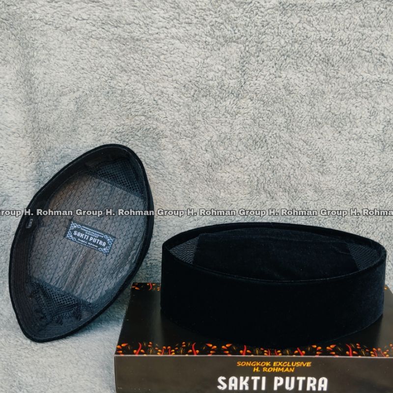 COD Peci Kupiah Songkok Nasional Hitam Polos AC