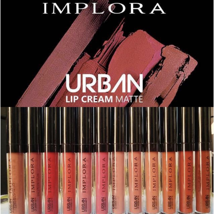 IMPLORA URBAN VELVET LIPCREAM MATTE LIPSTICK ORIGINAL LIPSTIK