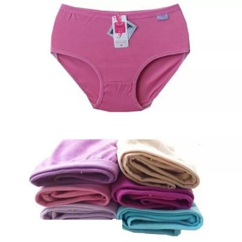 PROMO 12 PCS Celana dalam wanita dewasa polos / celana dalam cewek lusinan CD cangcut wanita 1 lusin