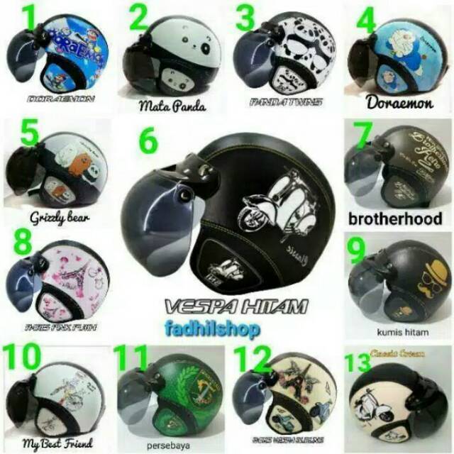 Helm bogo/Helm bogo retro/helm bogo dewasa/