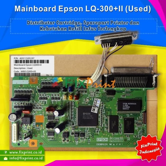 Board Printer Epson LQ-300+II- Mainboard LQ300+II- Motherboard LQ 300+ FPS2200